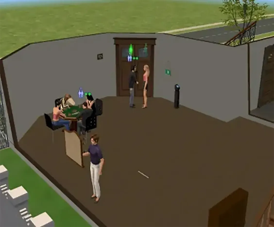 Socialising in the rec room