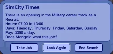 Army Recruit vacancy and savings decision