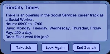 Social Services job offer