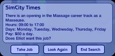 Masseuse job offer