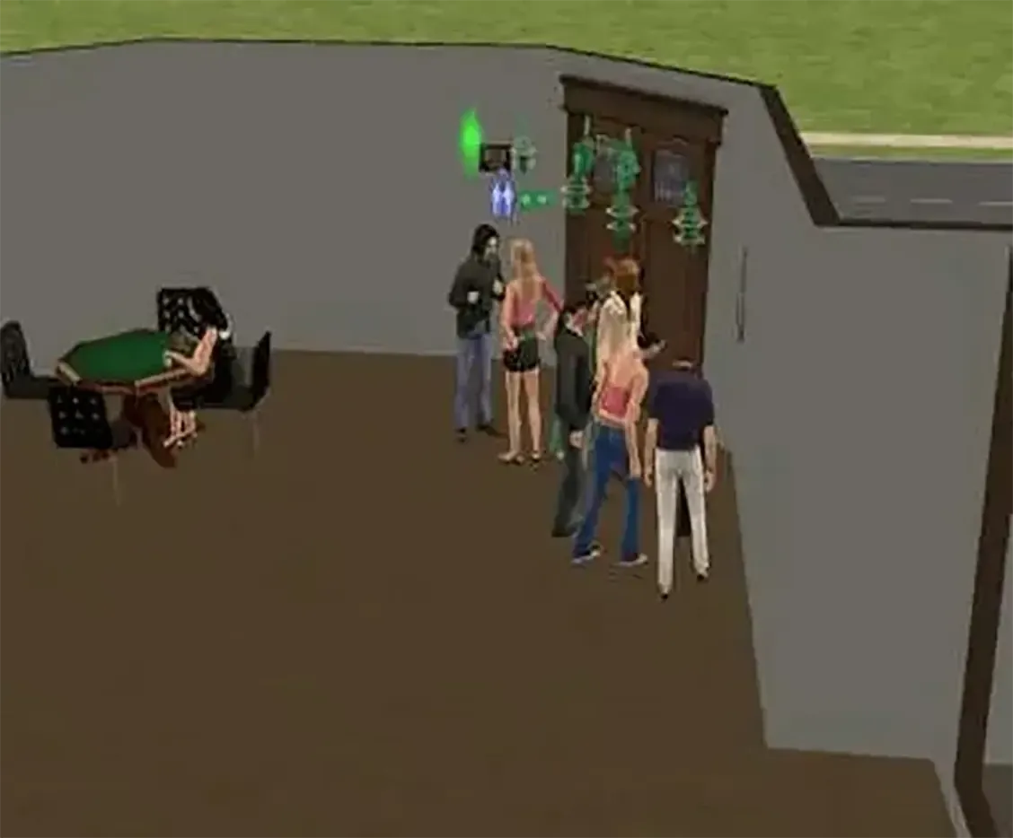 Poker and Darts in the Rec Room