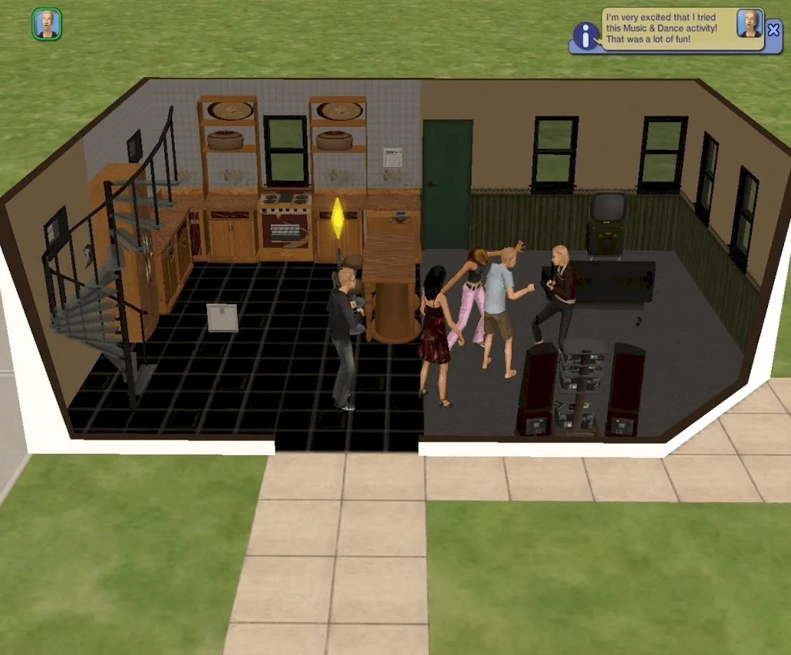 Sims sharing lunch meat sandwiches