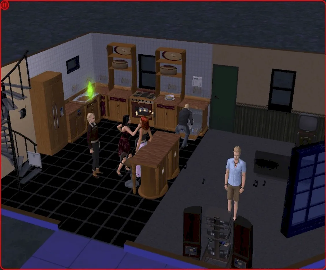 Gavin and Gillian going to bed