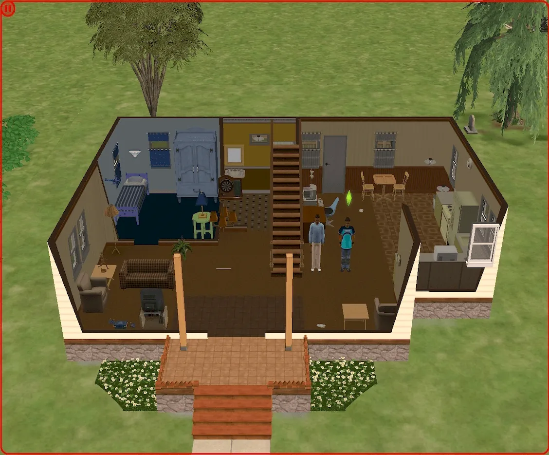 Dirk heading to school Darren painting